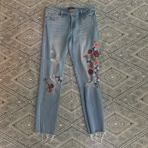 Abercrombie and Fitch Floral Jeans
